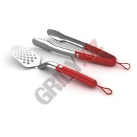 Speci�ln� BBQ-sada Weber Style 2-d�ln�, madla barva �erven� (Red), u�lechtil� ocel